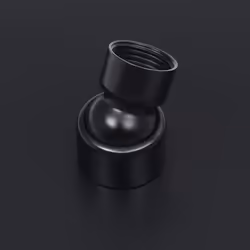VidaXL Rain Rain shower head Black