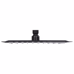 vidaXL Rain Shower Head Stainless Steel 20x20 cm Square Black Shower Part - Additional view 4