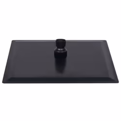 vidaXL Rain Shower Head Stainless Steel 20x20 cm Square Black Shower Part - Additional view 5