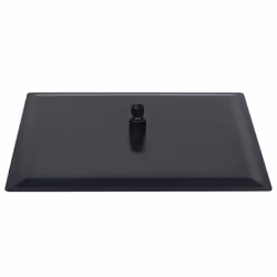 vidaXL Rain Shower Head Stainless Steel 50x50 cm Square Black Shower Part - Additional view 5