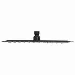 vidaXL Rain Shower Head Stainless Steel 30x20 cm Rectangular Black Shower Part - Additional view 4