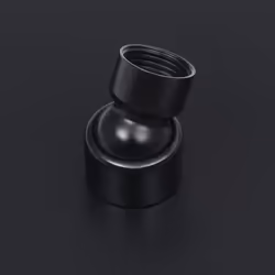 VidaXL Rain Rain shower head Black