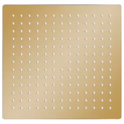 vidaXL Rain Shower Head Stainless Steel 25x25 cm Square Gold Rainfall Overhead