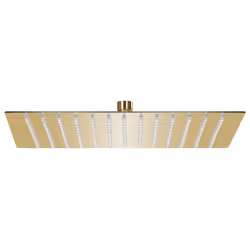 vidaXL Rain Shower Head Stainless Steel 30x30 cm Square Gold Rainfall Overhead