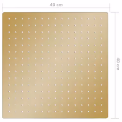 vidaXL Rain Shower Head Stainless Steel 40x40 cm Square Gold Rainfall Overhead - Additional view 6
