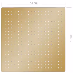 vidaXL Rain Shower Head Stainless Steel 50x50 cm Square Gold Rainfall Overhead - Additional view 6