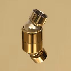 vidaXL Rain Shower Head Stainless Steel 40x30 cm Rectangular Gold Shower Part - Additional view 2