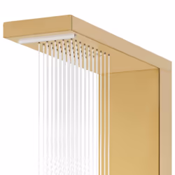 vidaXL Shower Panel System Stainless Steel 201 Gold Bathtub Shower Fixture - Additional view 5