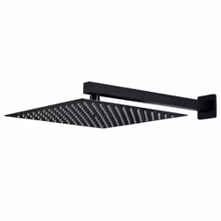 vidaXL Shower System Stainless Steel 201 Black Bathroom Bathtub Shower Set