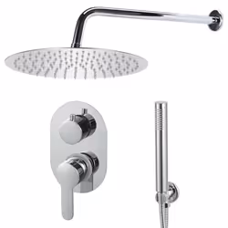 vidaXL Shower System Stainless Steel 201 Silver Bathroom Bathtub Shower Set - Additional view 4