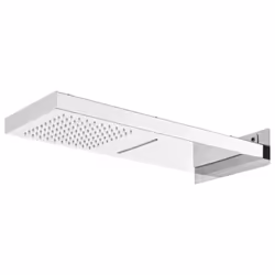 vidaXL Wall Showerhead Stainless Steel 201 Silver Bathroom Rain Shower Head