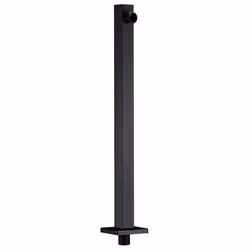 vidaXL Shower Support Arm Square Stainless Steel 201 Black 40cm Stability Bar - Additional view 2