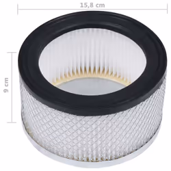 vidaXL 2x HEPA Filters for Ash Vacuum Cleaner Washable Replacement Part Home - Additional view 5