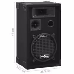 vidaXL 2x Professional Passive Hifi Stage Speakers 800 W Black Club Party - Additional view 8