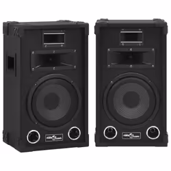 vidaXL 2x Professional Passive Hifi Stage Speakers 800 W Black Party Club