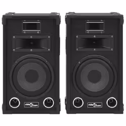vidaXL 2x Professional Passive Hifi Stage Speakers 800 W Black Party Club