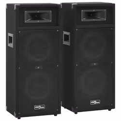 vidaXL 2x Professional Passive Hifi Stage Speakers 1000 W Black Speaker Box - Additional view 4