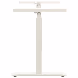 vidaXL Manual Height Adjustable Standing Desk Frame Hand Crank White Riser