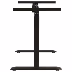 vidaXL Manual Height Adjustable Standing Desk Frame Hand Crank Black Riser - Additional view 4