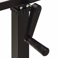 vidaXL Manual Height Adjustable Standing Desk Frame Hand Crank Black Riser - Additional view 6