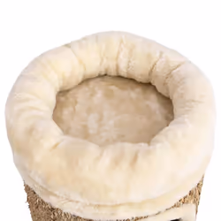 vidaXL Cat House with Luxury Cushion Seagrass Cat Condo Basket House Furniture - Additional view 5