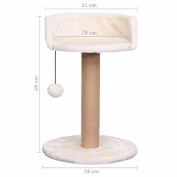 vidaXL Cat Tree with Scratching Post 49 cm Seagrass Cat Furniture Pet Supply - Additional view 10