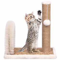 vidaXL Cat Tree with Arch Grooming Brush and Scratch Post Cat Furniture Supply