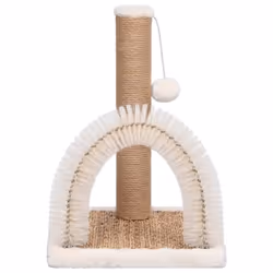 vidaXL Cat Tree with Arch Grooming Brush and Scratch Post Cat Furniture Supply