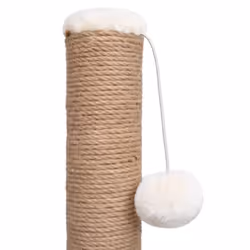 vidaXL Cat Tree with Arch Grooming Brush and Scratch Post Cat Furniture Supply - Additional view 6
