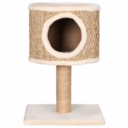 vidaXL Cat Tree with Condo and Scratching Post 52 cm Seagrass Cat Furniture