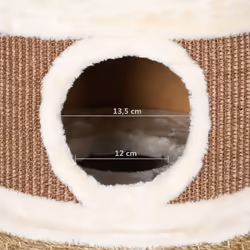 vidaXL Cat Scratching Barrel 60 cm Seagrass Cat Furniture Pet Supply Indoor