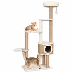 vidaXL Cat Tree with Luxury Cushions and Scratching Post Seagrass Cat House