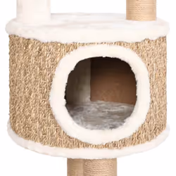 vidaXL Cat Tree with Luxury Cushions and Scratching Post Seagrass Cat House - Additional view 5
