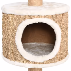 vidaXL Cat Tree with Scratching Post 123cm Seagrass Cat Furniture Pet Supply - Additional view 5
