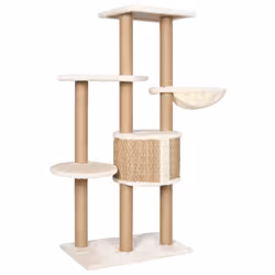 vidaXL Cat Tree with Scratching Post 126cm Seagrass Cat Furniture Pet Supply - Additional view 4