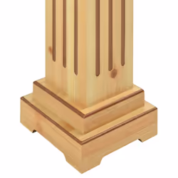 vidaXL Classic Square Pillar Plant Stand Light Wood MDF Plant Display Shelf - Additional view 5
