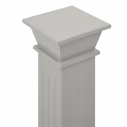vidaXL Classic Square Pillar Plant Stand Grey MDF Plant Rack Display Shelf - Additional view 4