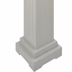vidaXL Classic Square Pillar Plant Stand Grey MDF Plant Rack Display Shelf - Additional view 5