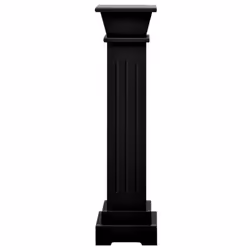 vidaXL Classic Square Pillar Plant Stand Black MDF Plant Rack Display Shelf