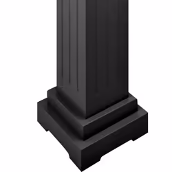 vidaXL Classic Square Pillar Plant Stand Black MDF Plant Rack Display Shelf - Additional view 5