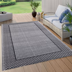 vidaXL Outdoor Carpet Grey 80x150 cm PP Balcony Carpet Outdoor Blanket Rug