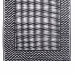 vidaXL Outdoor Carpet Grey 80x150 cm PP Balcony Carpet Outdoor Blanket Rug