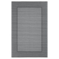 vidaXL Outdoor Carpet ARAKIL Grey 190x290 cm PP Balcony Rug Outdoor Blanket