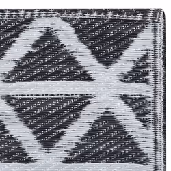 vidaXL Outdoor Carpet ARAKIL Black 80x150 cm PP Balcony Rug Outdoor Blanket