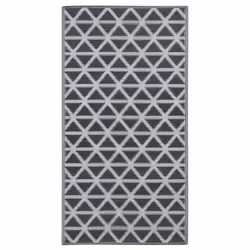 vidaXL Outdoor Carpet ARAKIL Black 160x230 cm PP Balcony Rug Outdoor Blanket