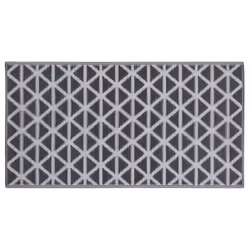 vidaXL Outdoor Carpet ARAKIL Black 160x230 cm PP Balcony Rug Outdoor Blanket