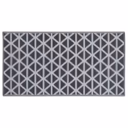 vidaXL Outdoor Carpet ARAKIL Black 190x290 cm PP Balcony Rug Outdoor Blanket