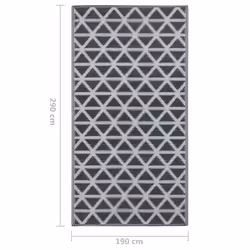 vidaXL Outdoor Carpet ARAKIL Black 190x290 cm PP Balcony Rug Outdoor Blanket