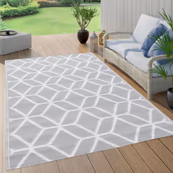 vidaXL Outdoor Carpet ARAKIL Grey 80x150 cm PP Balcony Rug Outdoor Blanket