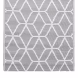 vidaXL Outdoor Carpet ARAKIL Grey 80x150 cm PP Balcony Rug Outdoor Blanket - Additional view 4
